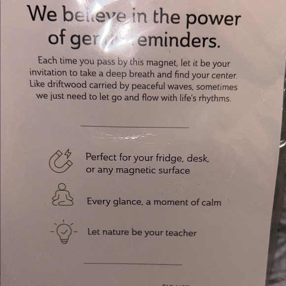 DRIFTWOOD Dreams Magnet - Blue, Yellow, Brown - Picture 3 of 3